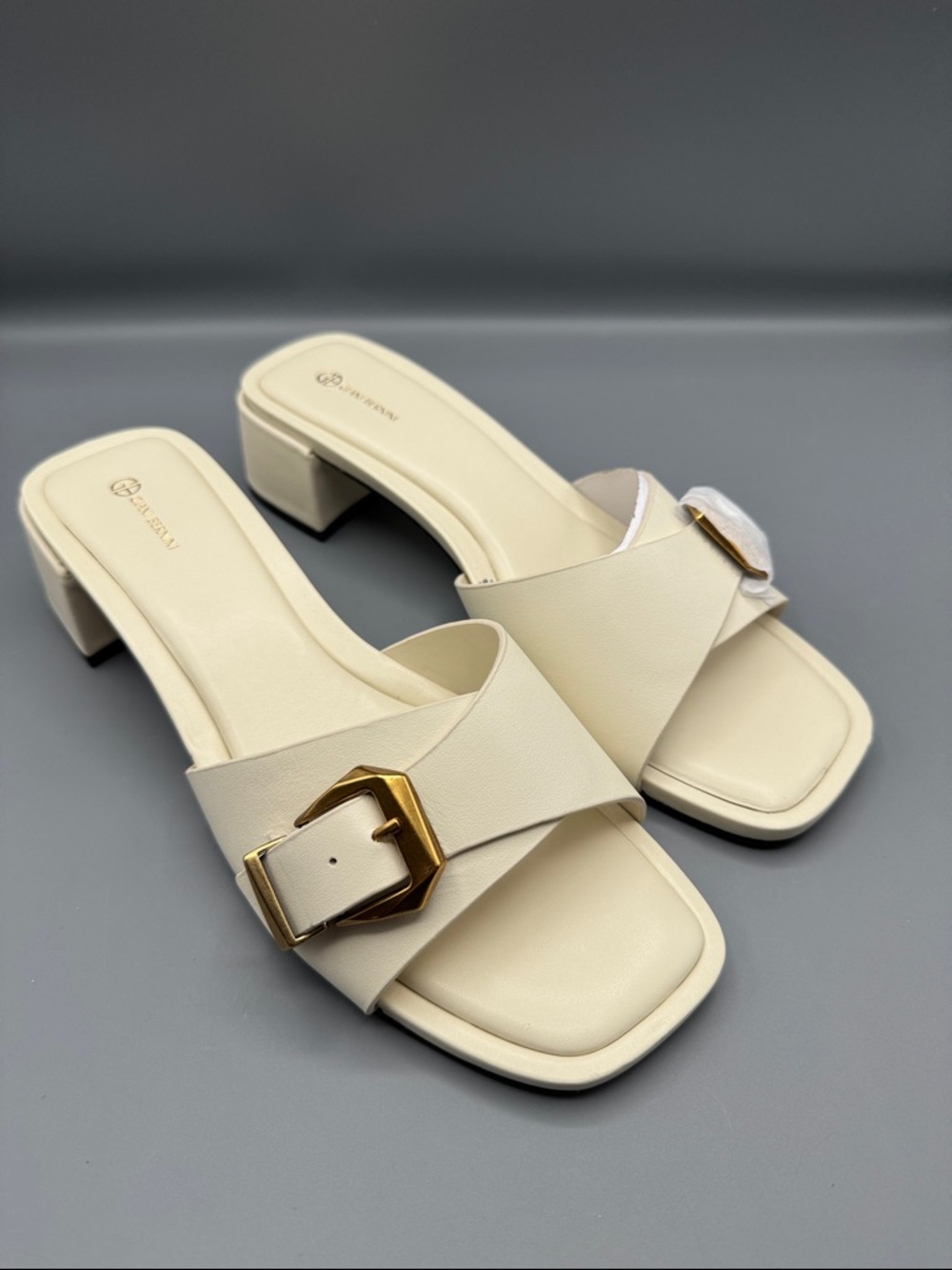 Giani Bernini Women's Kamilla Buckle Block Heel Dress Sandals